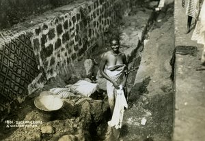 Una lavandaia, Sierra Leone da Unbekannt