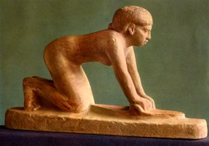 Una donna che macina il grano, c2650 a.C., 1936