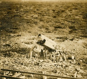 Cannone abbandonato 155, c1914-c1918 da Unbekannt