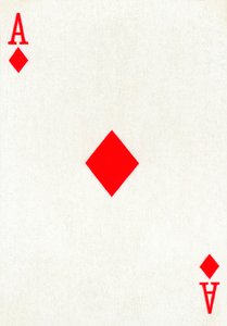 Asso di quadri da un mazzo di carte da gioco Goodall & Son Ltd., c. 1940