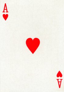 Asso di Cuori da un mazzo di carte da gioco Goodall & Son Ltd., c1940