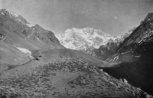 Aconcagua, vicino alla strada da Santiago a Mendoza, 1911