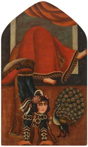 Acrobata e un pavone, ca 1825
