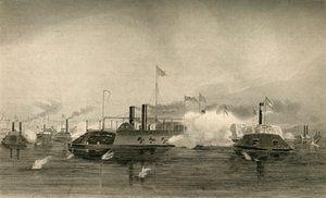 Azione delle cannoniere a Memphis, 1878 da Unbekannt