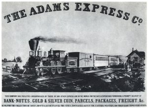 Annuncio della Adams Express Company, c1860s da Unbekannt