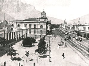 Adderley Street, con il Commercial Exchange e la Standard Bank, Città del Capo, Sudafrica, 1895 da Unbekannt