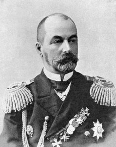 Ammiraglio Rozhestvensky, Comandante Russo, Guerra Russo-Giapponese, 1904-5 da Unbekannt