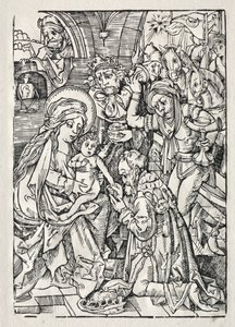 Adorazione dei Magi, c. 1500 da Unbekannt