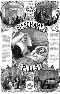 Pubblicità per le pillole di Beecham
