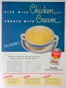Pubblicità per la zuppa di pollo condensata Campbell, 1949 da Unbekannt
