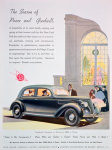 Pubblicità per automobili Ford, 1936 da Unbekannt