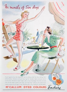 Pubblicità per i colori tinti McCallum, 1937 da Unbekannt