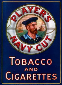 Pubblicità per il tabacco e le sigarette Players Navy Cut, 1923 da Unbekannt