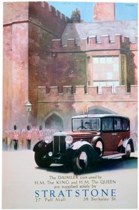 Pubblicità per i rivenditori di auto Stratstone, 1935