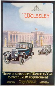 Pubblicità per automobili Wolseley, 1922 da Unbekannt