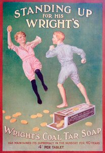 Pubblicità per il sapone al catrame di carbone Wrights, 1909 da Unbekannt