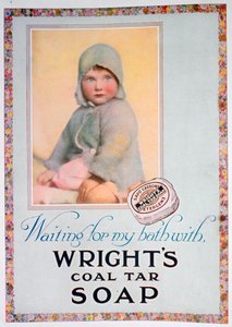 Pubblicità per il sapone al catrame di carbone Wrights, 1924 da Unbekannt