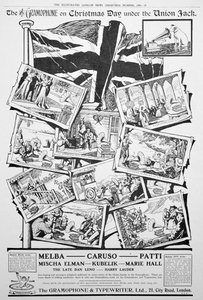 Pubblicità per la Gramophone and Typewriter Co, 1906