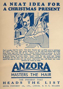 Pubblicità per fissativo per capelli Anzora da Unbekannt