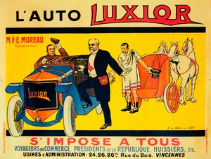 Pubblicità per auto Luxior