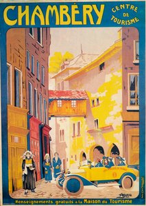 Pubblicità per il turismo a Chambery, Francia, c1920s