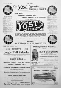 Pagina pubblicitaria dalla rivista King, 14 dicembre 1901