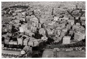 Veduta aerea del Nuovo Cairo, Egitto, da un dirigibile, 1931-1933 da Unbekannt