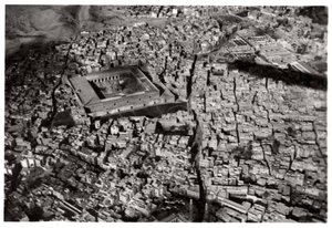 Vista aerea del Cairo Vecchio, Egitto, da uno Zeppelin