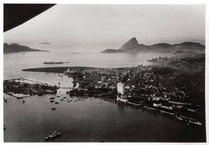 Vista aerea di Rio de Janeiro, Brasile, da un dirigibile, 1930 1933 da Unbekannt