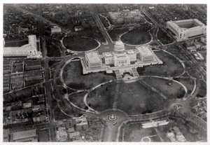 Veduta aerea del Campidoglio, Washington DC, USA, da un dirigibile, 1928 1933 da Unbekannt