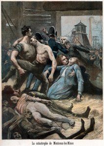 Conseguenze di un incidente minerario, Montceau-les-Mines, Francia, 1895
