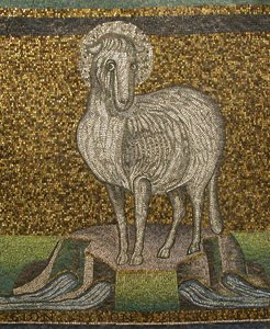 Agnus Dei, bizantino, originale dei primi del XX secolo datato VI secolo