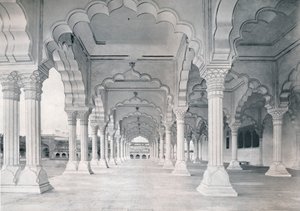 Agra. Il Dewan-i-am, o Sala delle Udienze Pubbliche, c1910