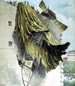 Alberto Santos-Dumont 1873-1932 aeronauta brasiliano, tentativo fallito al Premio Deutsch da Unbekannt