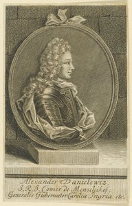 Alexander Danilovich Menshikov, Generalissimo, Principe del Sacro Romano Impero, 1705 da Unbekannt