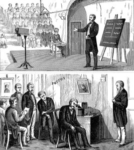 Alexander Graham Bell 1847-1922, inventore americano di origine scozzese, 1877, 1890