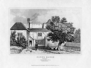 Casa di Alexander Pope, Binfield, Berkshire, metà XIX secolo da Unbekannt