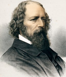 Alfred Tennyson, 1° Barone Tennyson, poeta inglese, c1880 da Unbekannt