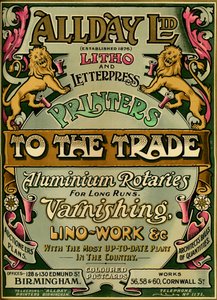 Allday Ltd - pubblicità, 1907 da Unbekannt