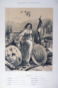 Allegoria degli emblemi patriottici francesi, 1870 da Unbekannt
