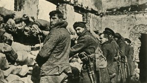 Soldati alleati nelle Fiandre, Prima Guerra Mondiale, 1915, c. 1920 da Unbekannt