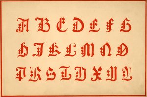 Alfabeto, lettere A-Z, maiuscolo da Unbekannt