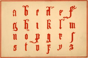 Alfabeto, lettere a-z, minuscole da Unbekannt