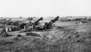 Batteria di artiglieria americana 155th, sud di Soissons, Francia, 18 luglio 1918 da Unbekannt