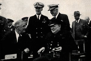Presidente americano e primo ministro britannico, 14 agosto 1941, 1945