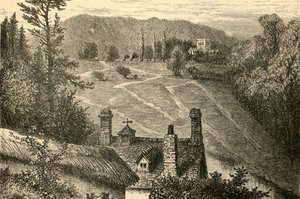 Amesbury, guardando verso il campo di Vespasiano, 1898 da Unbekannt