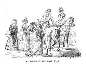 Una passeggiata nel parco, 1793, c1870 da Unbekannt
