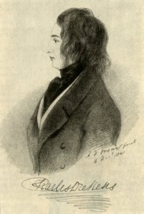 Un primo ritratto di Dickens, 1841, 1910 da Unbekannt