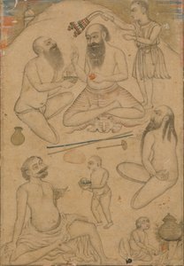 Un accampamento di yogi, ca. 1660