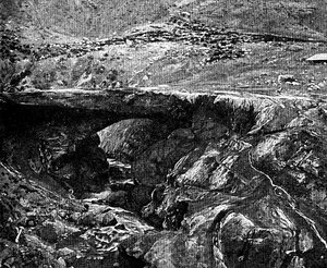 Un ponte Inca, Perù, 1895 da Unbekannt